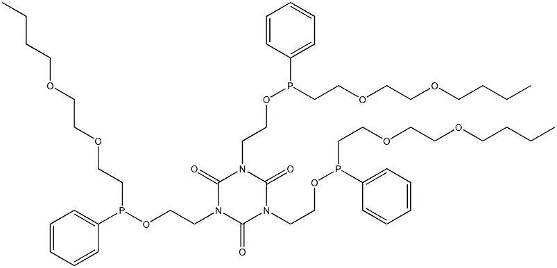  1,3,5-Tris[2-[[[2-(2-butoxyethoxy)ethyl]phenylphosphino]oxy]ethyl]-1,3,5-triazine-2,4,6(1H,3H,5H)-trione