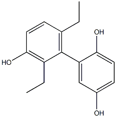2',6'-Diethyl-1,1'-biphenyl-2,3',5-triol Struktur