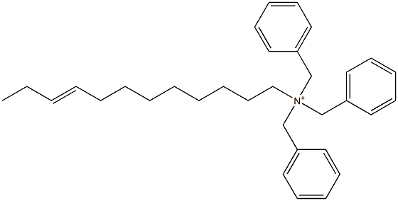 (9-ドデセニル)トリベンジルアミニウム 化学構造式