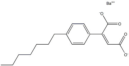 2-(4-ヘプチルフェニル)マレイン酸バリウム 化学構造式