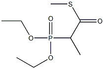 2-(Diethoxyphosphinyl)thiopropionic acid S-methyl ester Structure