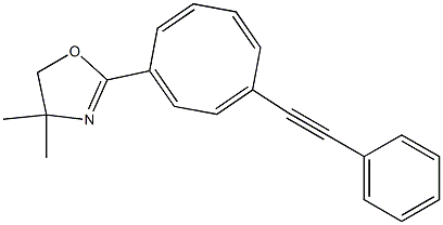 1-(Phenylethynyl)-4-(4,4-dimethyl-2-oxazolin-2-yl)cycloocta-1,3,5,7-tetrene,,结构式