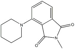 N-Methyl-3-(1-piperidinyl)phthalimide 结构式