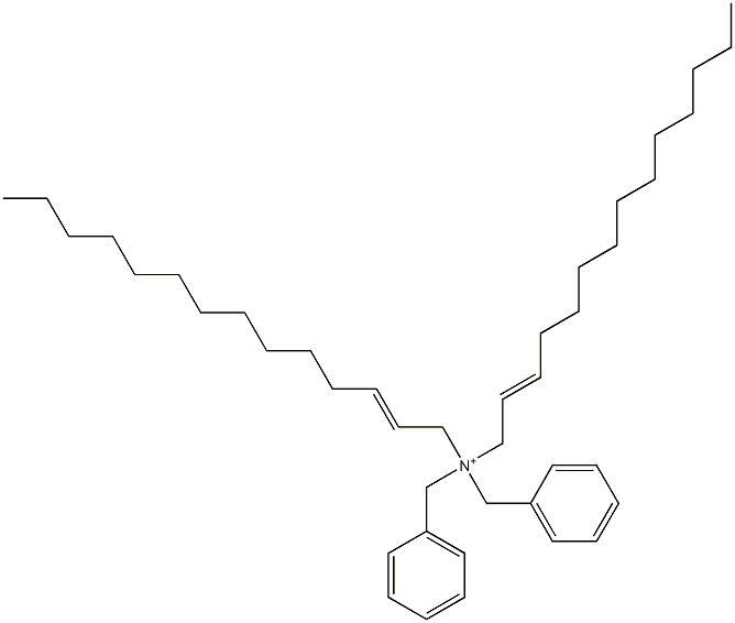 Di(2-tetradecenyl)dibenzylaminium Structure