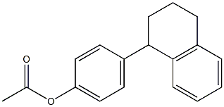 酢酸4-(テトラリン-1-イル)フェニル 化学構造式