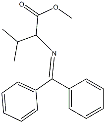 2-[(ジフェニルメチレン)アミノ]-2-イソプロピル酢酸メチル 化学構造式