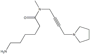 N-Methyl-N-[4-(1-pyrrolidinyl)-2-butynyl]-6-aminohexanamide Structure