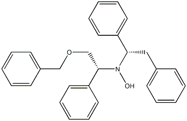 N-[(R)-2-Benzyloxy-1-phenylethyl]-N-[(S)-1,2-diphenylethyl]hydroxylamine,,结构式