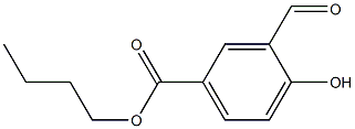 3-Formyl-4-hydroxybenzoic acid butyl ester Structure