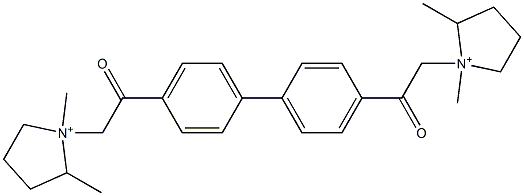 1,1'-[[1,1'-Biphenyl-4,4'-diyl]bis(2-oxo-2,1-ethanediyl)]bis(1-methyl-2-methylpyrrolidinium)