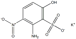 2-Amino-6-hydroxy-3-nitrobenzenesulfonic acid potassium salt Structure