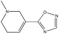 5-[(1,2,5,6-Tetrahydro-1-methylpyridin)-3-yl]-1,2,4-oxadiazole 结构式