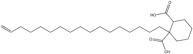 Cyclohexane-1,2-dicarboxylic acid hydrogen 1-(16-heptadecenyl) ester Struktur