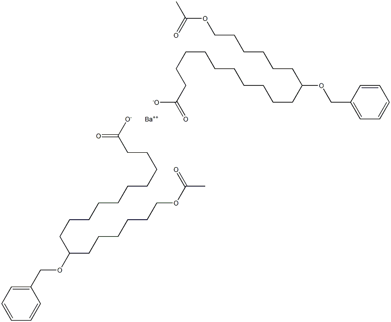  Bis(12-benzyloxy-18-acetyloxystearic acid)barium salt