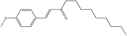 (E)-1-(4-Methoxyphenyl)-1-dodecen-3-one Structure