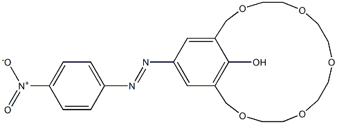 19-(4-Nitrophenylazo)-21-hydroxy-3,6,9,12,15-pentaoxabicyclo[15.3.1]henicosa-1(21),17,19-triene Structure