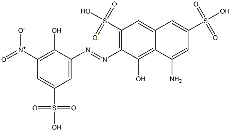 5-Amino-4-hydroxy-3-[(2-hydroxy-3-nitro-5-sulfophenyl)azo]-2,7-naphthalenedisulfonic acid Structure