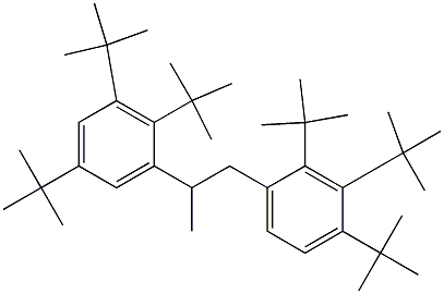 1-(2,3,4-Tri-tert-butylphenyl)-2-(2,3,5-tri-tert-butylphenyl)propane 结构式