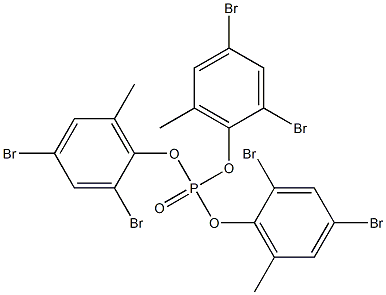 Phosphoric acid tris(2,4-dibromo-6-methylphenyl) ester Struktur
