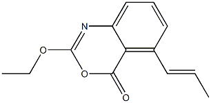 2-Ethoxy-5-(1-propenyl)-4H-3,1-benzoxazin-4-one,,结构式