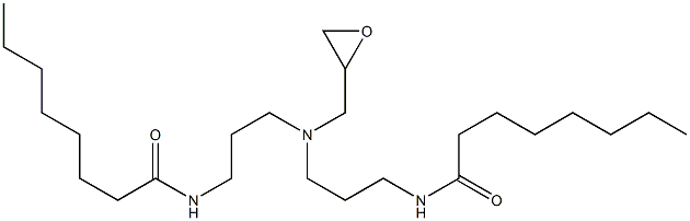 N,N'-[(Oxiran-2-ylmethylimino)bis(3,1-propanediyl)]bis(octanamide) Struktur