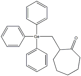 2-[(Triphenylgermyl)methyl]cycloheptanone Structure