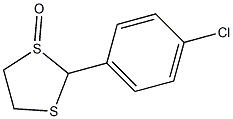2-(4-クロロフェニル)-1,3-ジチオラン1-オキシド 化学構造式