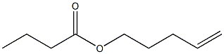 Butyric acid 4-pentenyl ester,,结构式