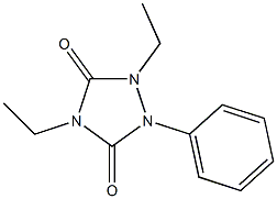 1,4-Diethyl-2-phenyl-1,2,4-triazolidine-3,5-dione Structure