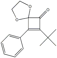 7-tert-Butyl-8-phenyl-1,4-dioxaspiro[4.3]oct-7-en-6-one,,结构式