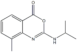 2-Isopropylamino-8-methyl-4H-3,1-benzoxazin-4-one Structure