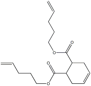 4-シクロヘキセン-1,2-ジカルボン酸ビス(4-ペンテニル) 化学構造式