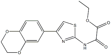 2-[[4-[(2,3-Dihydro-1,4-benzodioxin)-6-yl]thiazol-2-yl]amino]-2-oxoacetic acid ethyl ester