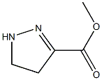4,5-ジヒドロ-1H-ピラゾール-3-カルボン酸メチル 化学構造式