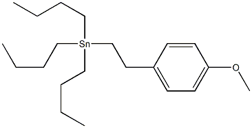 Tributyl(p-methoxyphenethyl)stannane Structure