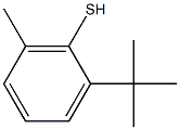 2-tert-Butyl-6-methylbenzenethiol,,结构式