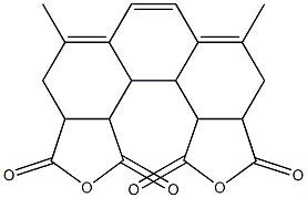 1,6,6a,9a,9b,9c,9d,12a-オクタヒドロ-2,5-ジメチル-8,11-ジオキサジシクロペンタ[c,g]フェナントレン-7,9,10,12-テトラオン 化学構造式