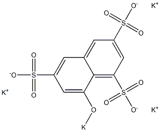 8-Potassiooxy-1,3,6-naphthalenetrisulfonic acid tripotassium salt Structure