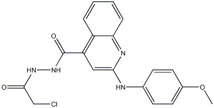 N'-Chloroacetyl-2-(4-methoxyphenylamino)quinoline-4-carbohydrazide Struktur