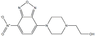 4-(7-Nitrobenzofurazan-4-yl)-1-piperazineethanol Structure