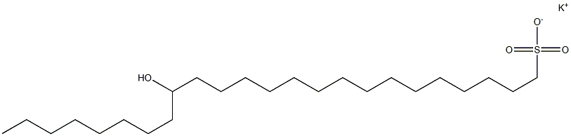 16-Hydroxytetracosane-1-sulfonic acid potassium salt Struktur