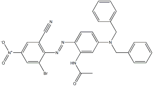 N-[2-(2-Bromo-6-cyano-4-nitrophenylazo)-5-(dibenzylamino)phenyl]acetamide