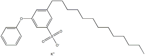 3-Phenoxy-5-tridecylbenzenesulfonic acid potassium salt Structure