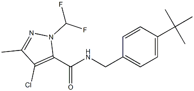 4-Chloro-5-methyl-2-(difluoromethyl)-N-(4-tert-butylbenzyl)-2H-pyrazole-3-carboxamide