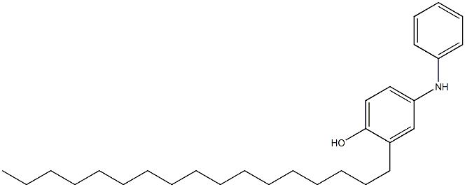 3-ヘプタデシル[イミノビスベンゼン]-4-オール 化学構造式