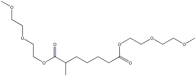 Hexane-1,5-dicarboxylic acid bis[2-(2-methoxyethoxy)ethyl] ester 结构式