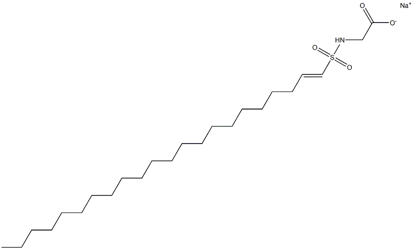 N-(1-Docosenylsulfonyl)glycine sodium salt,,结构式