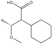 (3R)-2-Cyclohexyl-3-methoxybutanoic acid Structure