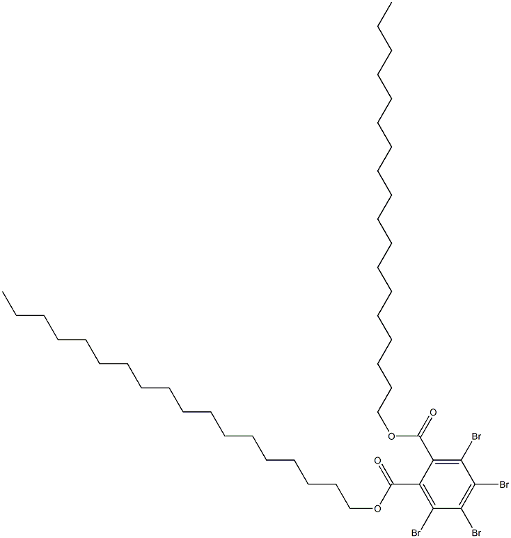 Tetrabromophthalic acid dioctadecyl ester Structure