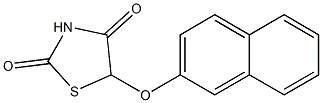 5-(2-Naphthalenyloxy)thiazolidine-2,4-dione Struktur